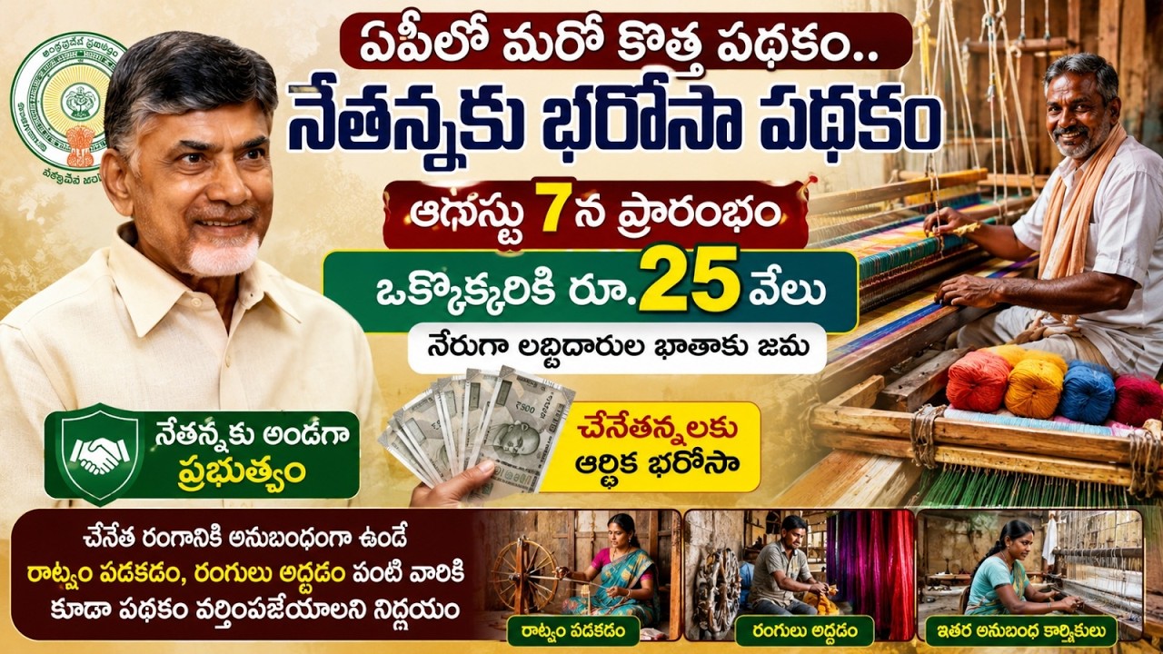 Nethanna Nestham Bharosa Key Update I ₹25,000 + Free Power + Savings Scheme &ndash; Full Details