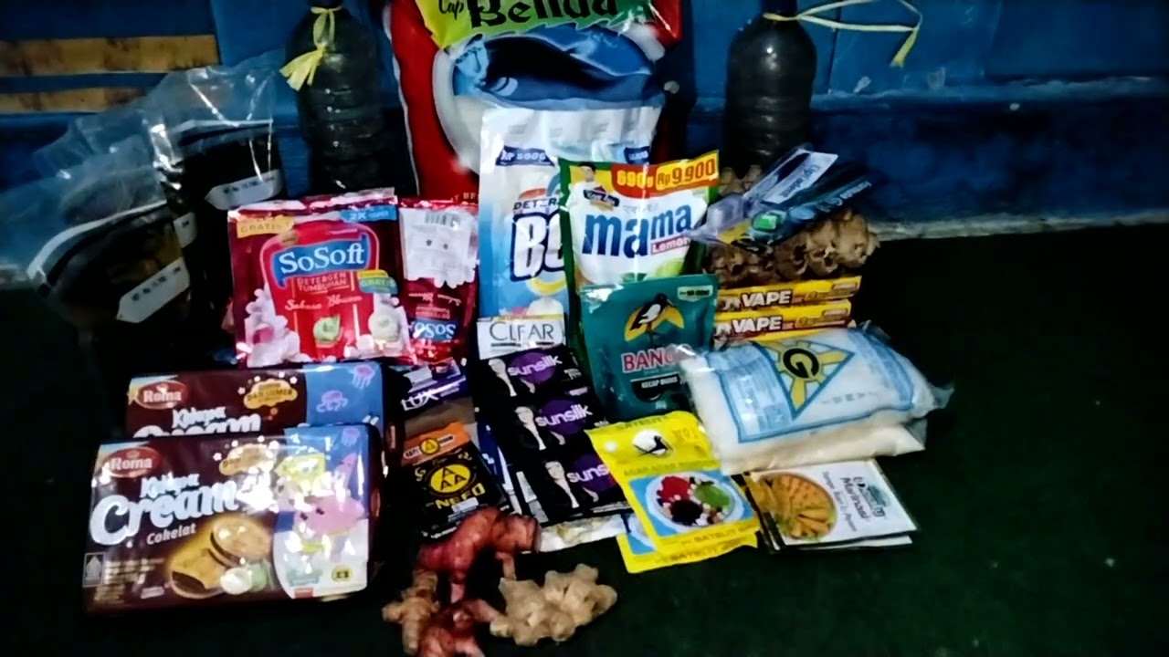 BONGKAR BELANJA BULANAN DAN BELANJA MINGGUAN