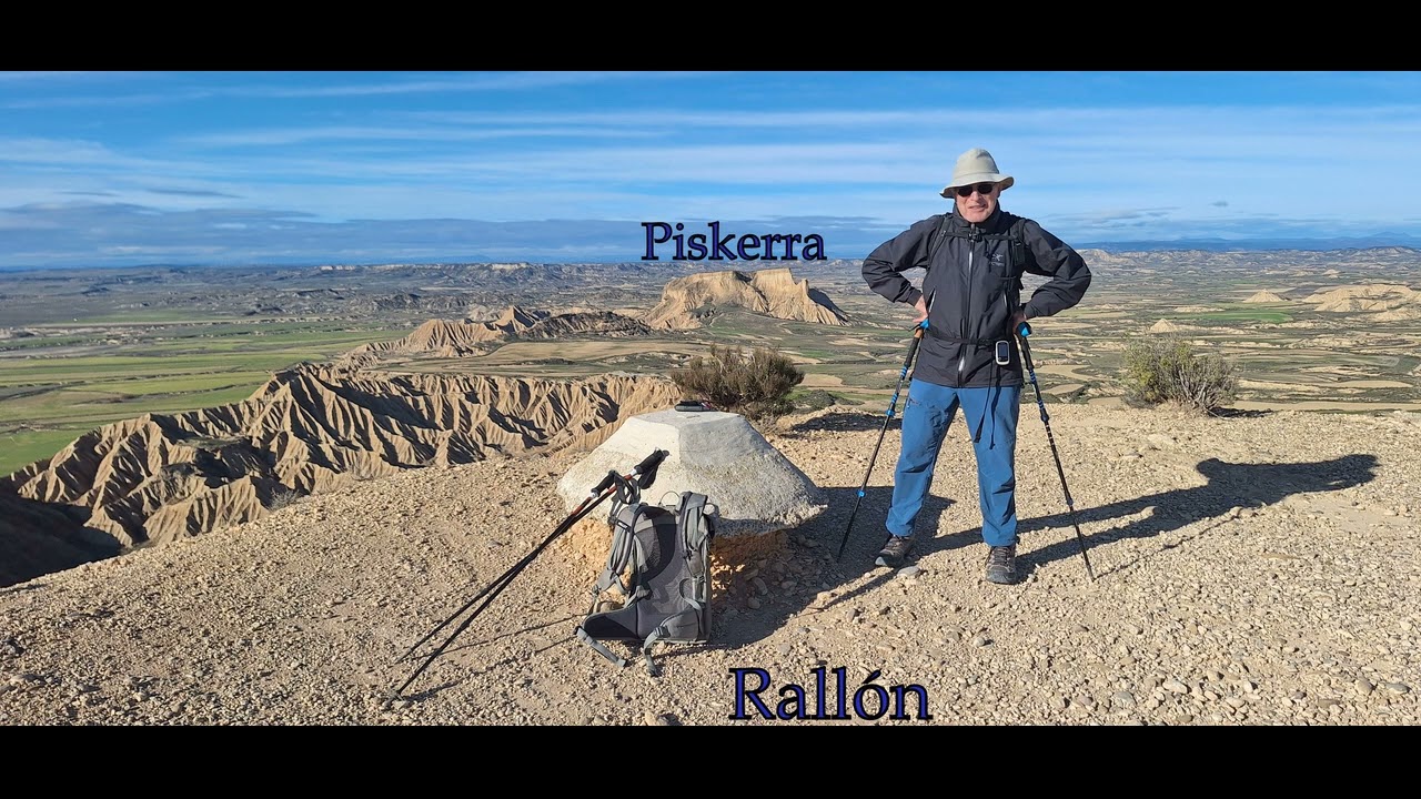Bardenas Reales    Rallón y Piskerra     en bardena blanca