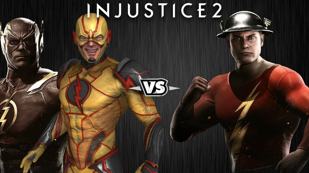 Injustice 2 - Барри Аллен и Эобард Тоун против Джея Гаррика - Intros & Clashes (rus)