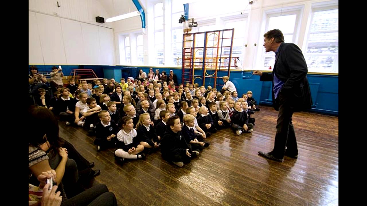 James Acaster performs stand-up at a primary school - Classic Scrapes