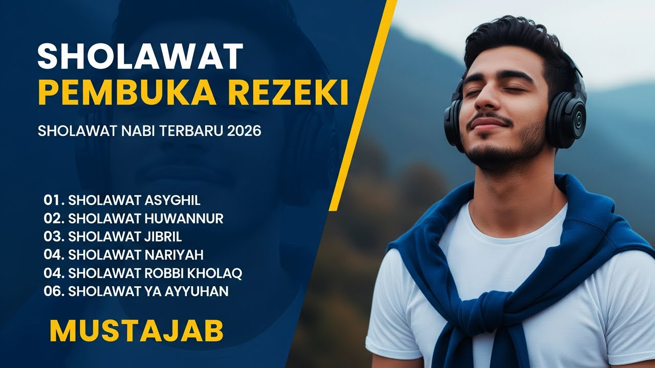 Sholawat Nabi Penyejuk Hati Dan Penenang Pikiran | Lagu Sholawat Untuk Tidur & Pembuka Rezeki