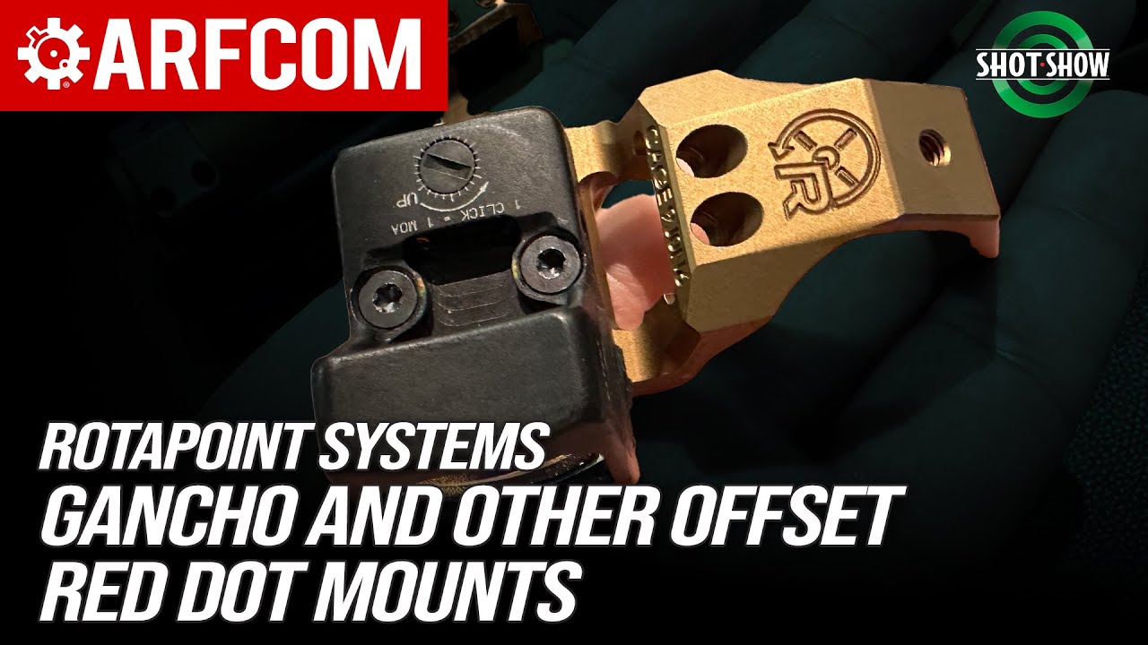 Gancho and Other Offset Red Dot Mounts | Rotapoint Systems | Shot Show 2024