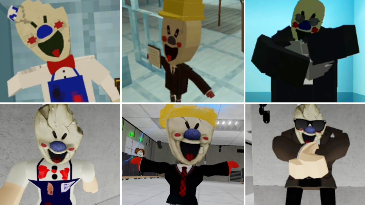 Ice Scream 4 Minecraft Jumpscares Vs Ice Scream 4 Roblox Jumpscares