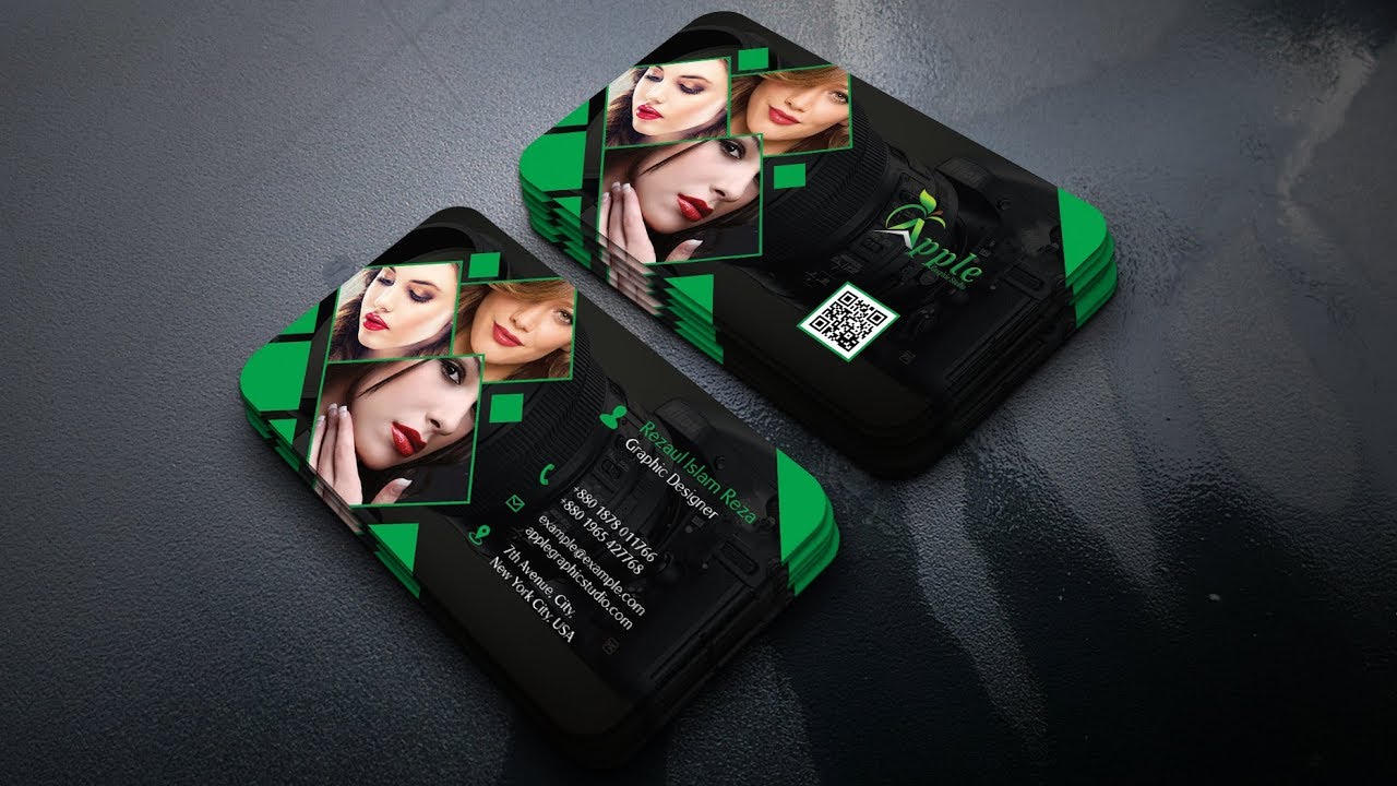 Stylish Photography Business Card Design Tutorial in Photoshop