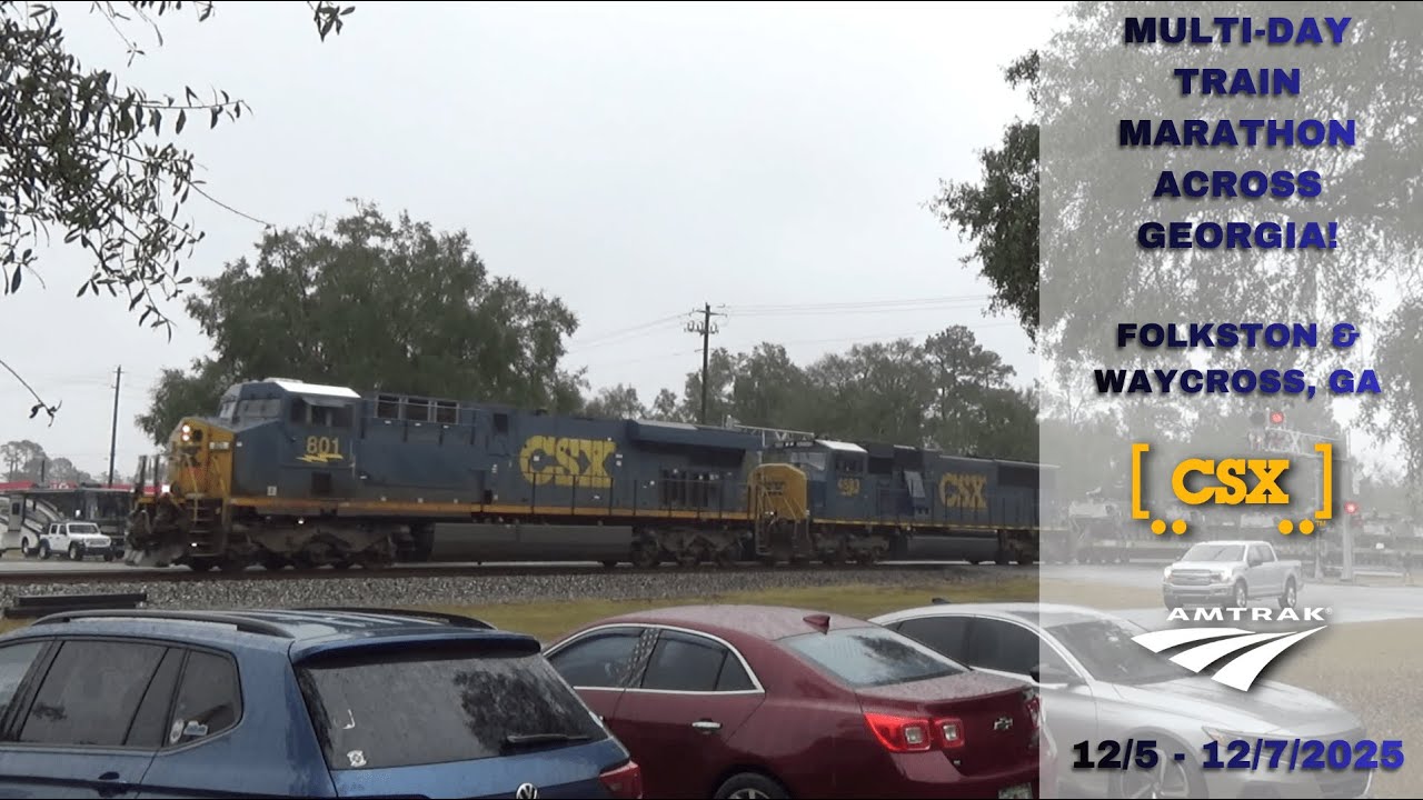 Multi-Day Train Marathon Across Georgia! - Folkston & Waycross, GA | 12/5 - 12/7/2025