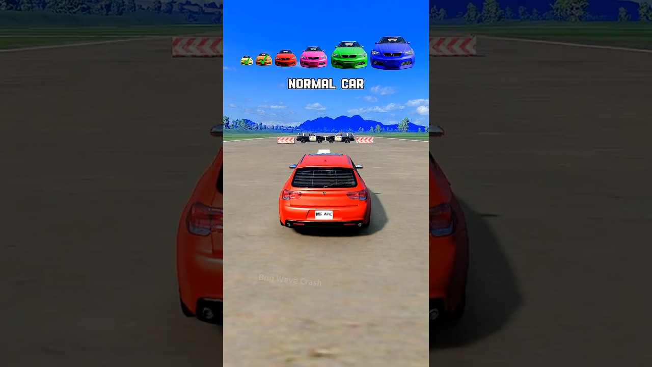 Big & Small Cars vs Police Cars