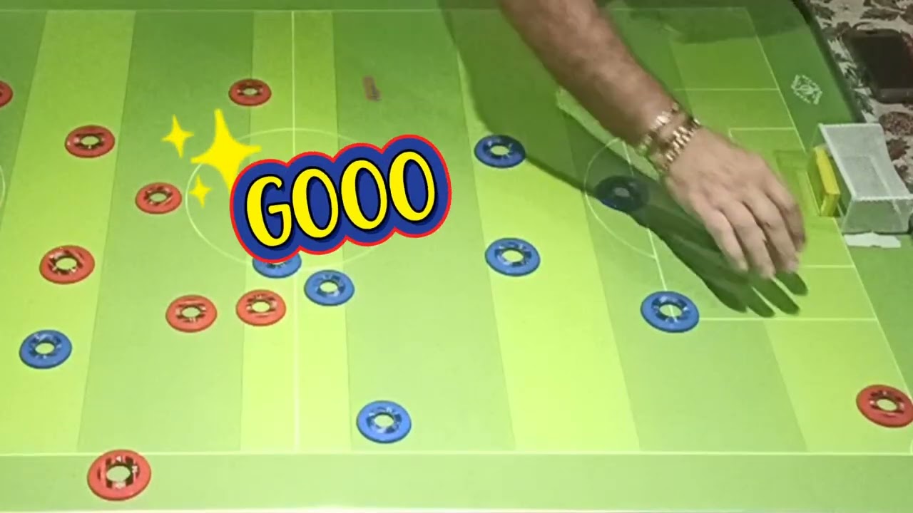 Futebol de botão - futmesa - com bolinha - 12 toques