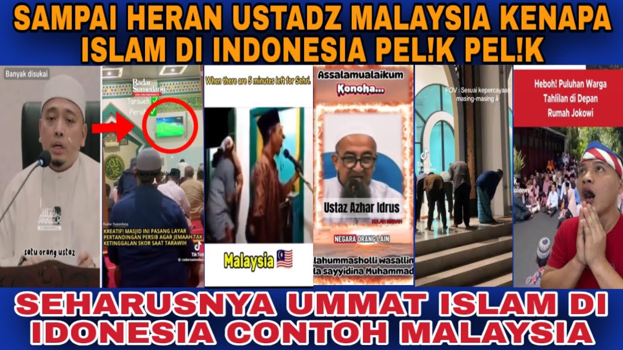 APA KATA USTADZ MALAYSIA NI KATA ISLAM DI INDONESIA PELIK PELIK‼️