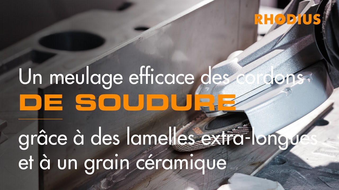 Meulage efficace des cordons de soudure grâce à des lamelles extra-longues et à un grain céramique