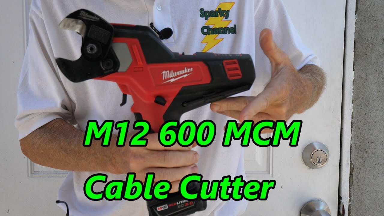 Milwaukee M12 600 MCM Cable Cutter 2472-21XC Review and Demonstration