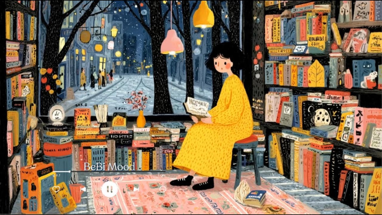 Lofi Night Reading 📚 | Chill Music for Reading & Relaxing on a Snowy Night