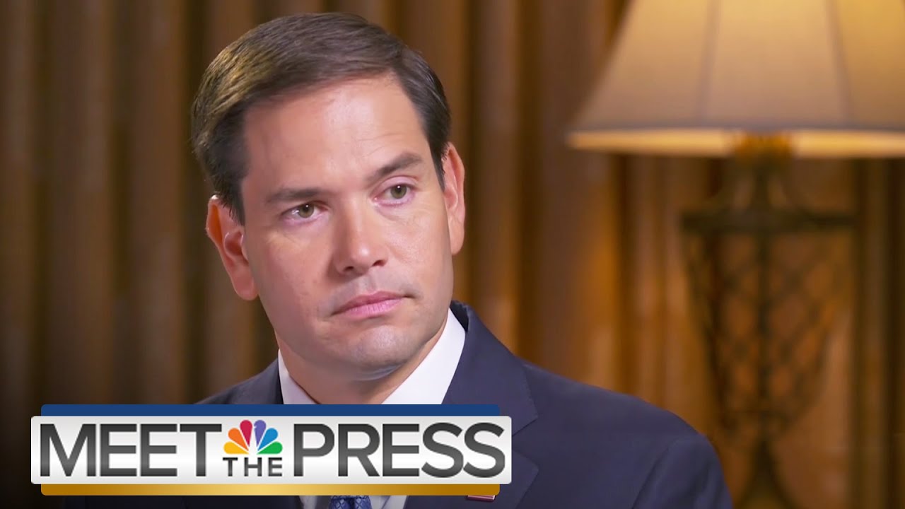 Marco Rubio Reaffirms Pro-Life Stance | Meet The Press | NBC News