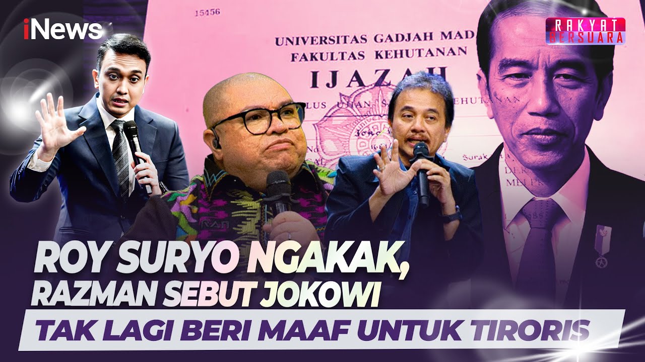 Roy Suryo Ngakak, Razman Sebut Jokowi Tak Lagi Beri Maaf untuk TIRORIS | Rakyat Bersuara
