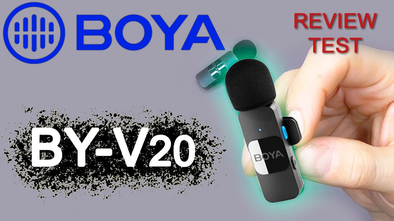 МИКРОФОН BOYA BY-V 20 / Беспроводной петличный / ОБЗОР / ТЕСТ / review с AliExpress