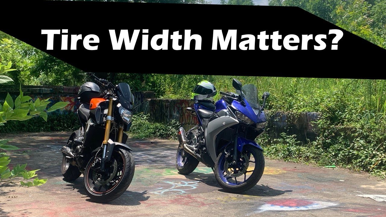 Use a 150 rear tire instead of 140 on the Yamaha R3