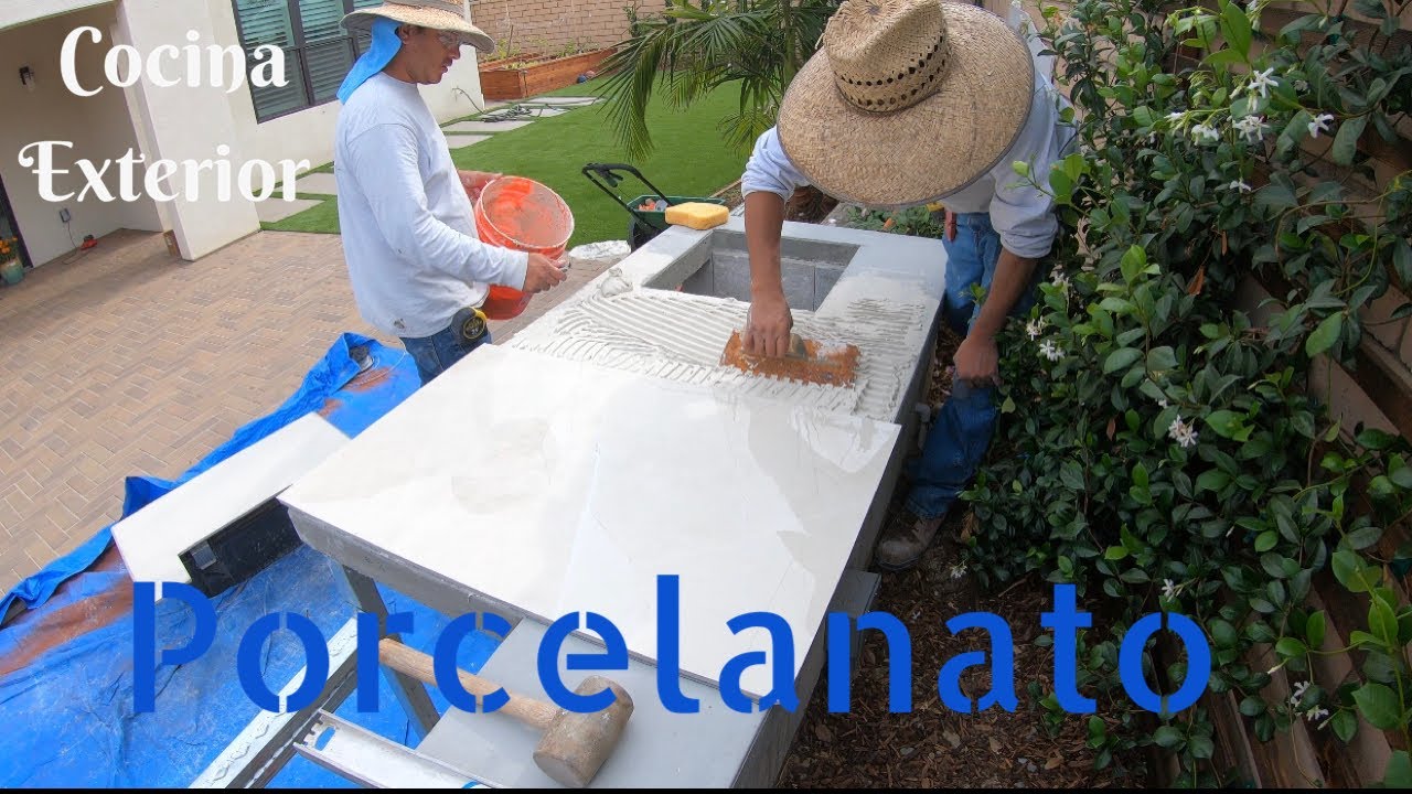 COMO HACER UN ASADOR CON ENCIMERA DE PORCELANA