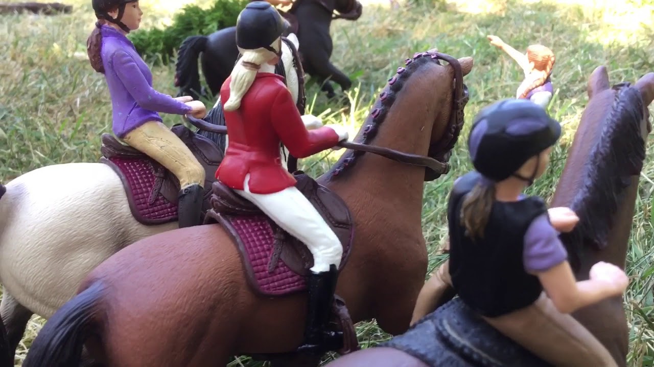 Grand galop cours de cross 🐴schleich