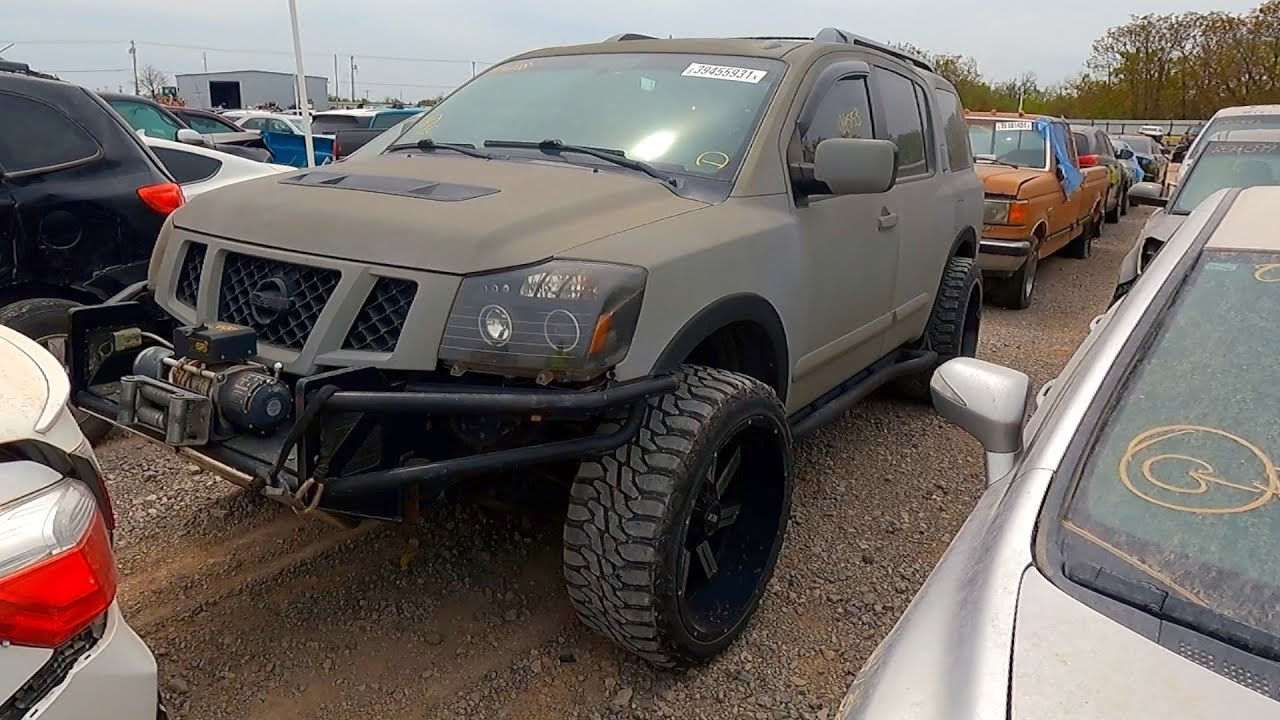 Copart Walk Around 4-17-21 + Baddest Nissan Armada EVER!!
