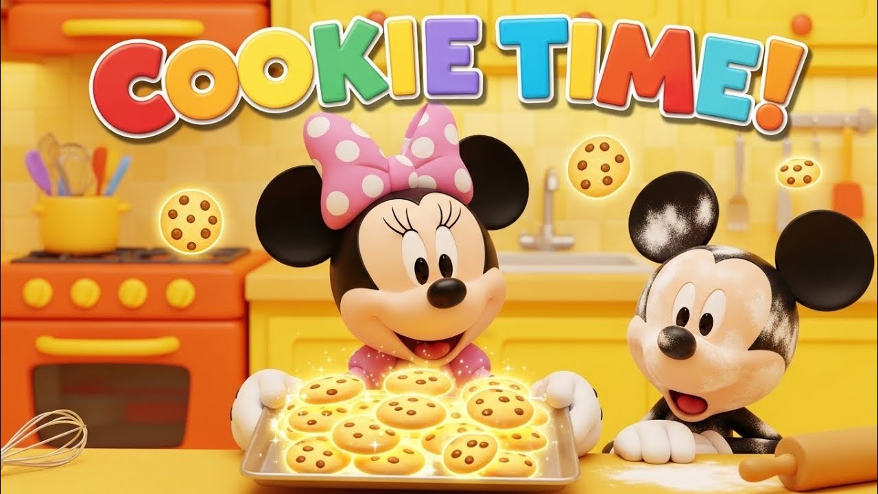 Minnie Teaches Mickey to Cook Cookies 🍪 | Fun Kids Cooking Story with Mickey Mouse & Minnie Mouse