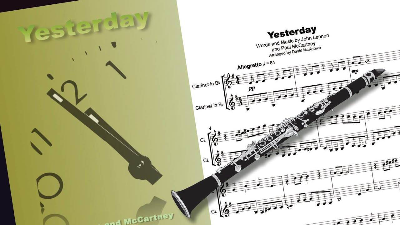 Yesterday, by The Beatles, Clarinet Duet