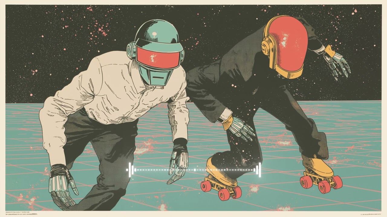 Daft Punk Roller Blade Boogie🪩🤖 | Chill Disco, Electro Funk, Neo Soul, Retro Groove Playlist