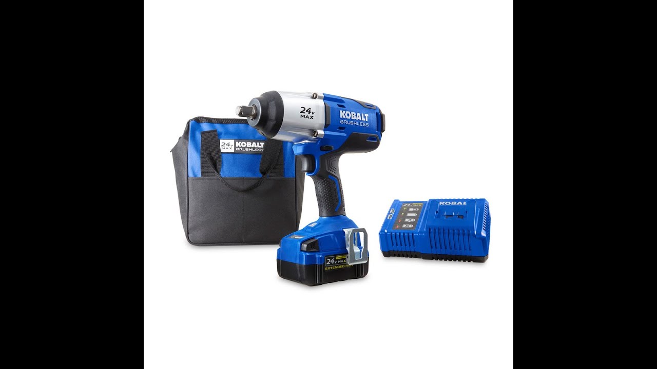 Kobalt 24-Volt Max Brushless Impact Wrench Kit Overview