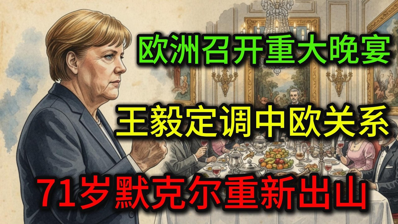 欧洲刚召开重大晚宴，王毅定调中欧关系，71岁默克尔重新出山