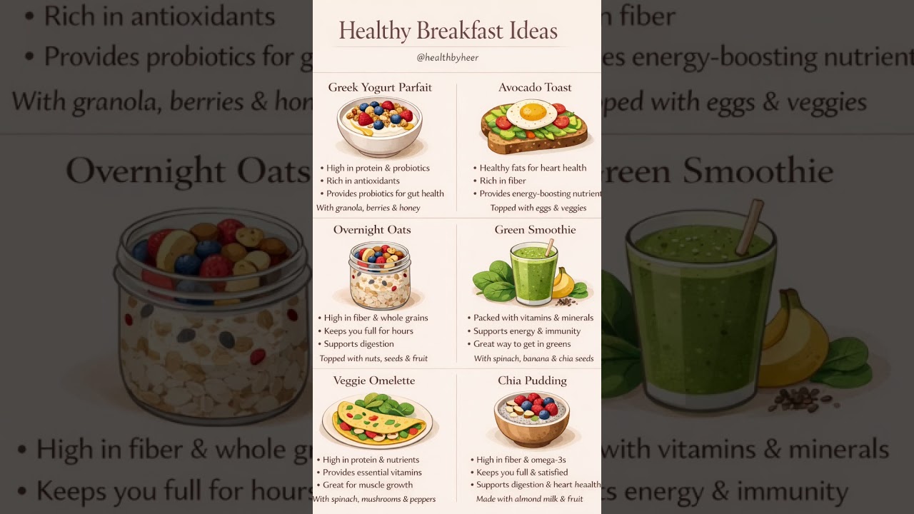Healthy Breakfast Ideas to Start Your Day Right 🍳 
