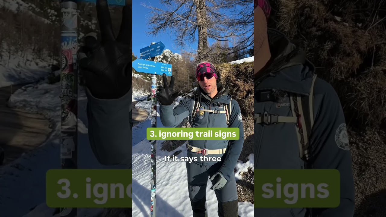 5 mistakes tourists make in the Slovenian mountains in the winter