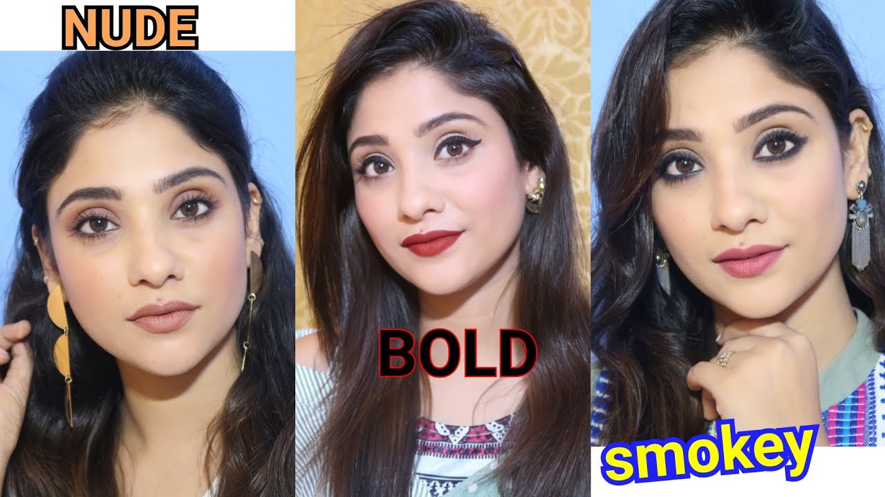 3 MAKEUP LOOKS || USING 5-6 PRODUCTS ONLY ||