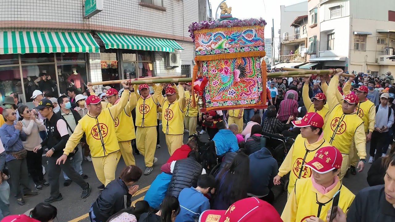 「山邊媽祖」魅力無法擋人山人海！鑽轎底信眾綿綿數公里之長！「後龍山邊媽祖宮」蒞臨台南大灣會香大典