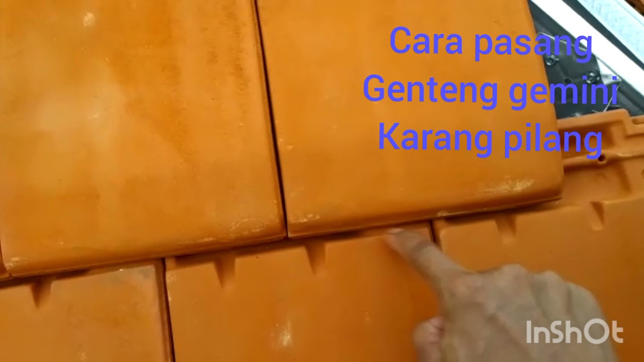 cara pasang genteng gemini