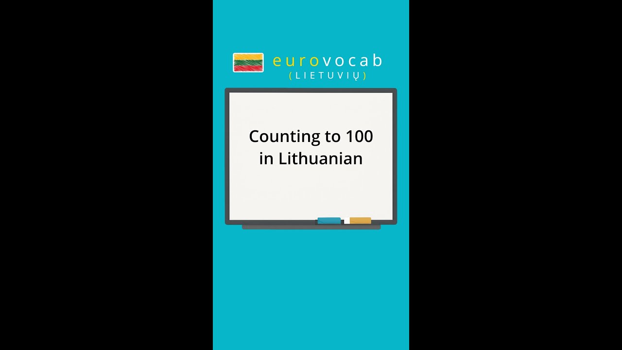 Learn Lithuanian - Numbers - Count to 100