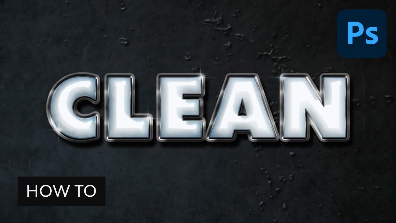 How to Create a Clean, Glossy Plastic Text Effect in Adobe Photoshop