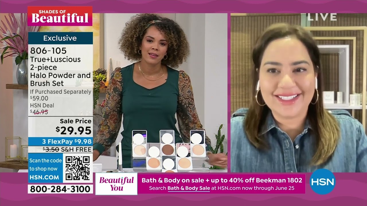 True+Luscious 2Piece Halo Powder and Brush Set