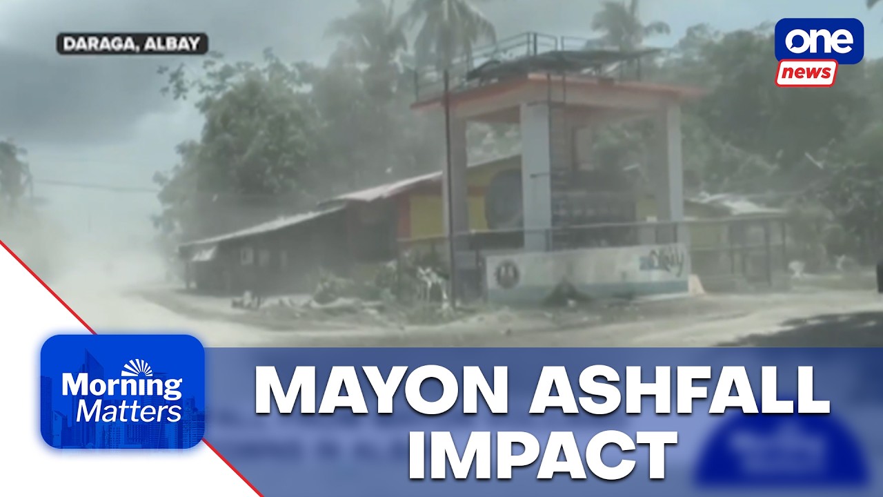 Mayon ashfall hits Albay towns