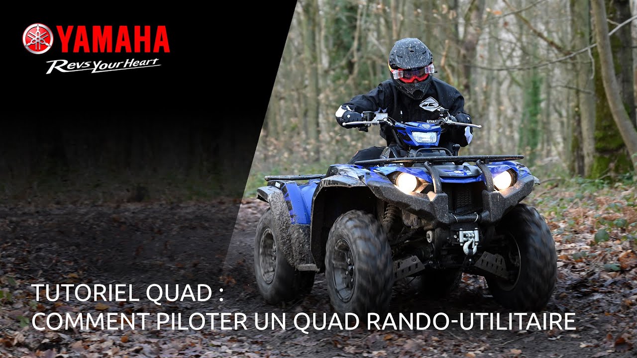 Apprendre les bases du pilotage d’un quad Yamaha (FR)