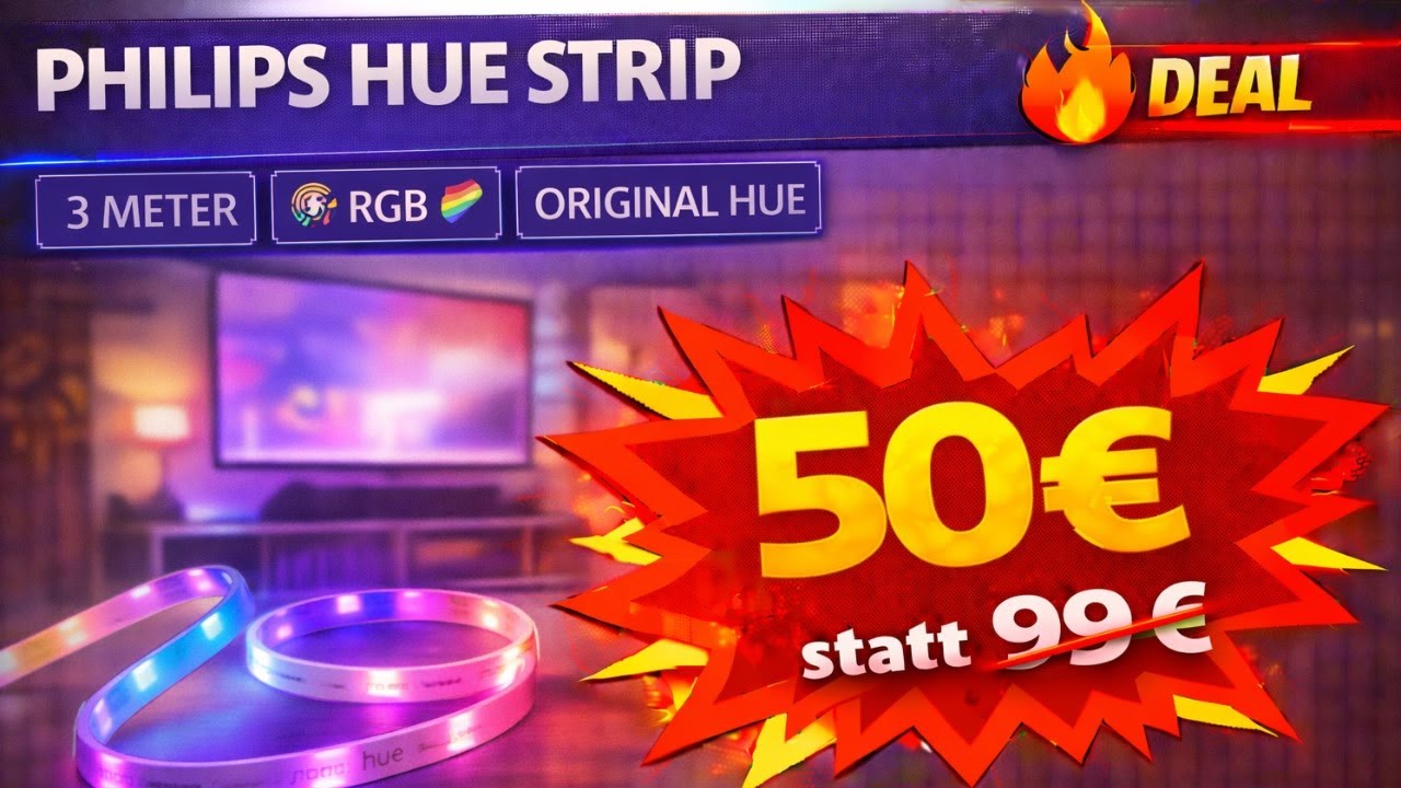 Deal des Tages: Philips Hue Lightstrip Plus Basis-Set V4 – nur 50€! 🔥 | MyDailyBrands