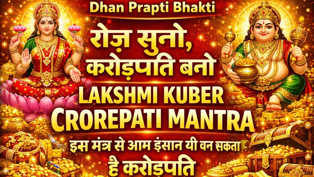 Lakshmi Kuber Mantra – रोज़ सुनो, करोड़पति बनो कुबेर और लक्ष्मी का धनवर्षा मंत्र #reels#video#music