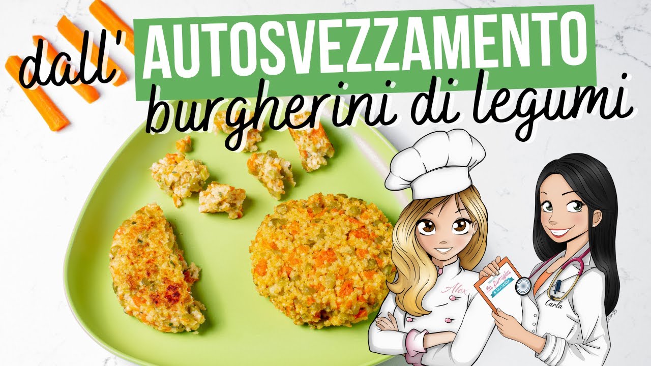 BURGHERINI di LEGUMI, CEREALI e VERDURE | ricetta facile dall'autosvezzamento per tutta la famiglia