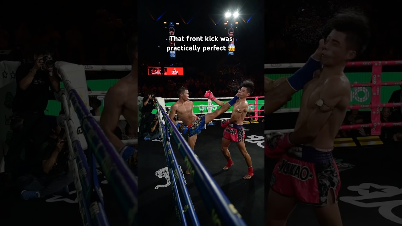 That front kick was practically perfect 😱 #shorts #muaythai no