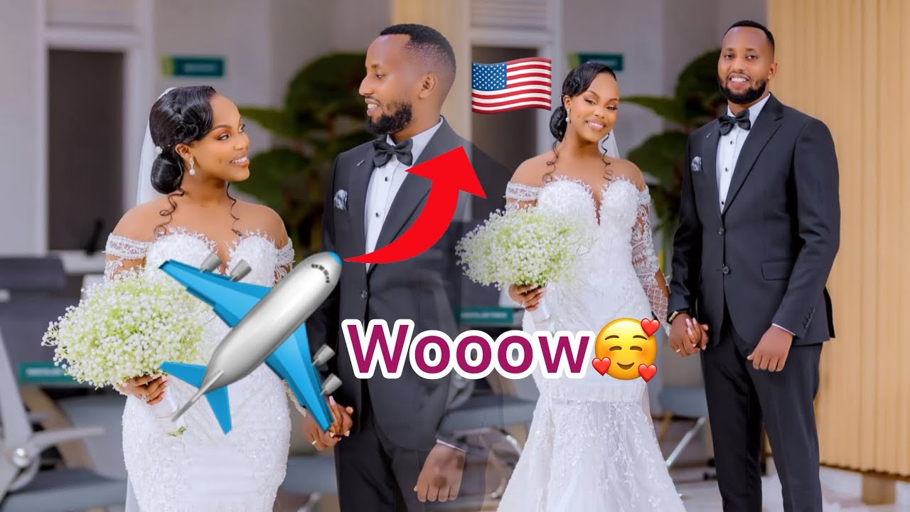 🚨LIVE KURI AIRPORT🥰Nyuma yinsi 10 Bakoze ubukwe #Rene na Madame Imana ibaciriye Inzira Berekeje 🇺🇸🙌🥰