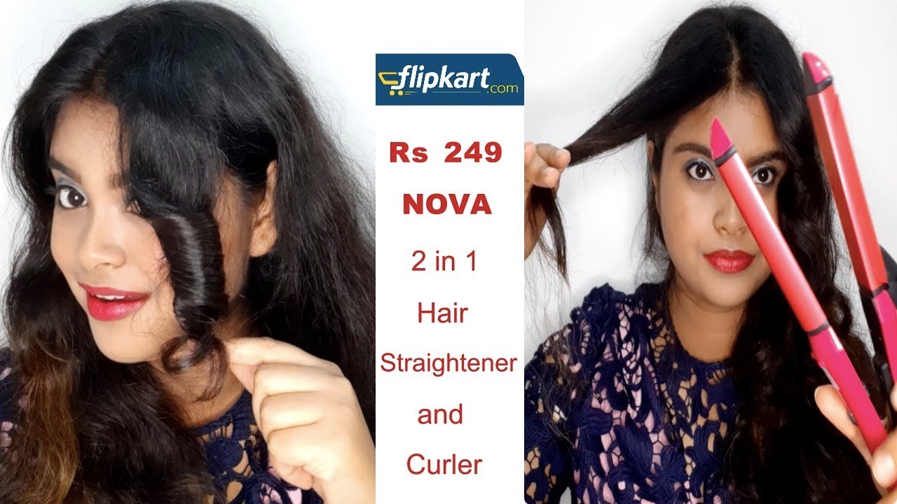 Nova 2 in 1 Hair Straightener & Curler at Rs 249 || Review + Demo || Beauty Getaways