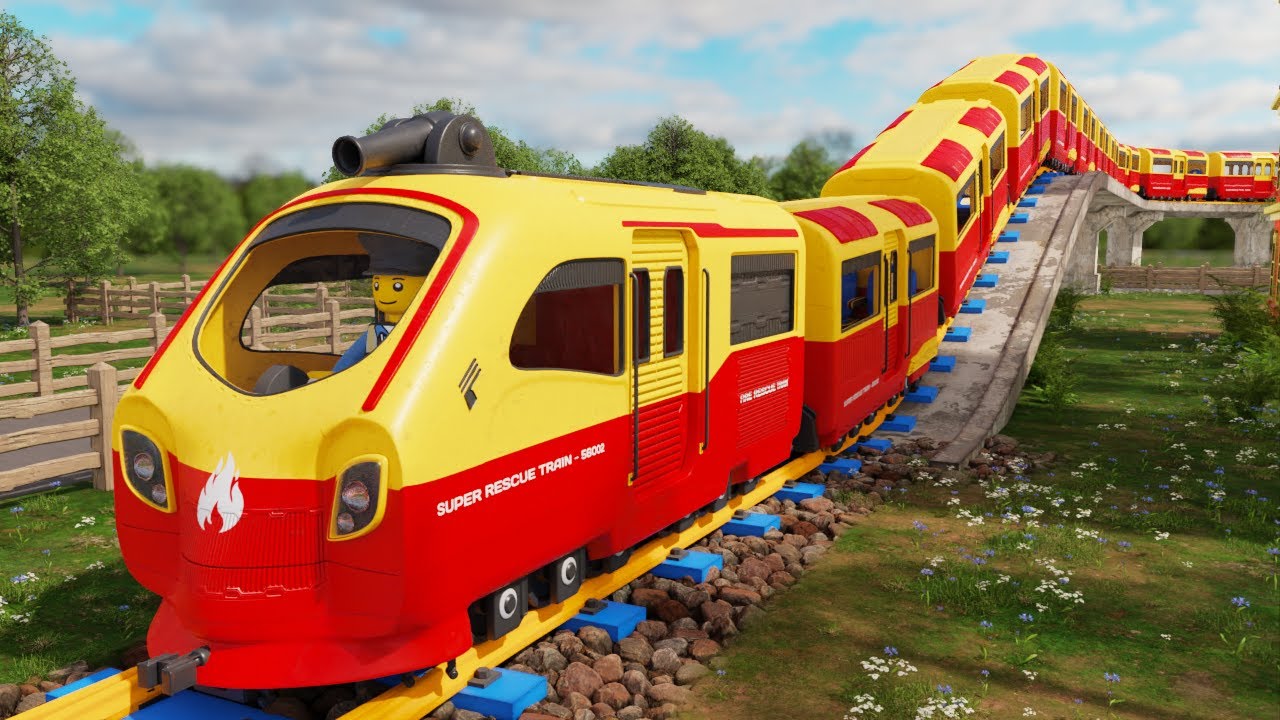 🛑 Let's HELP the TRAIN - The TRAIN Coach Caught Fire 🔥 - Choo Choo Train Kids Videos