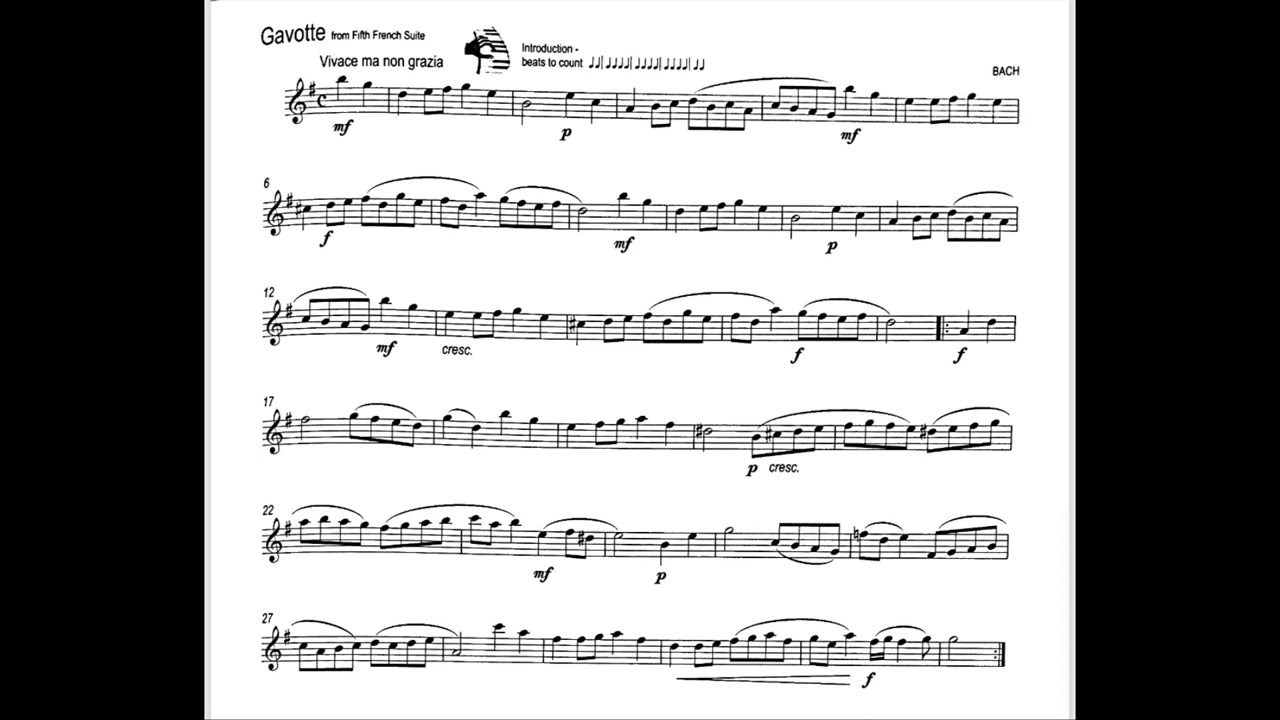 ABRSM Oboe G5 A1: Gavotte (Practice tempo: 60)