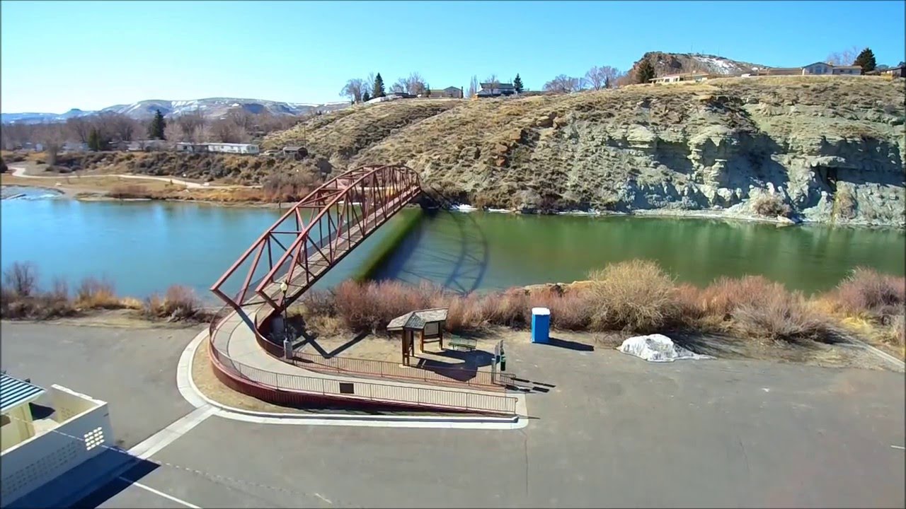 Drone View around Green River, Wyoming HD