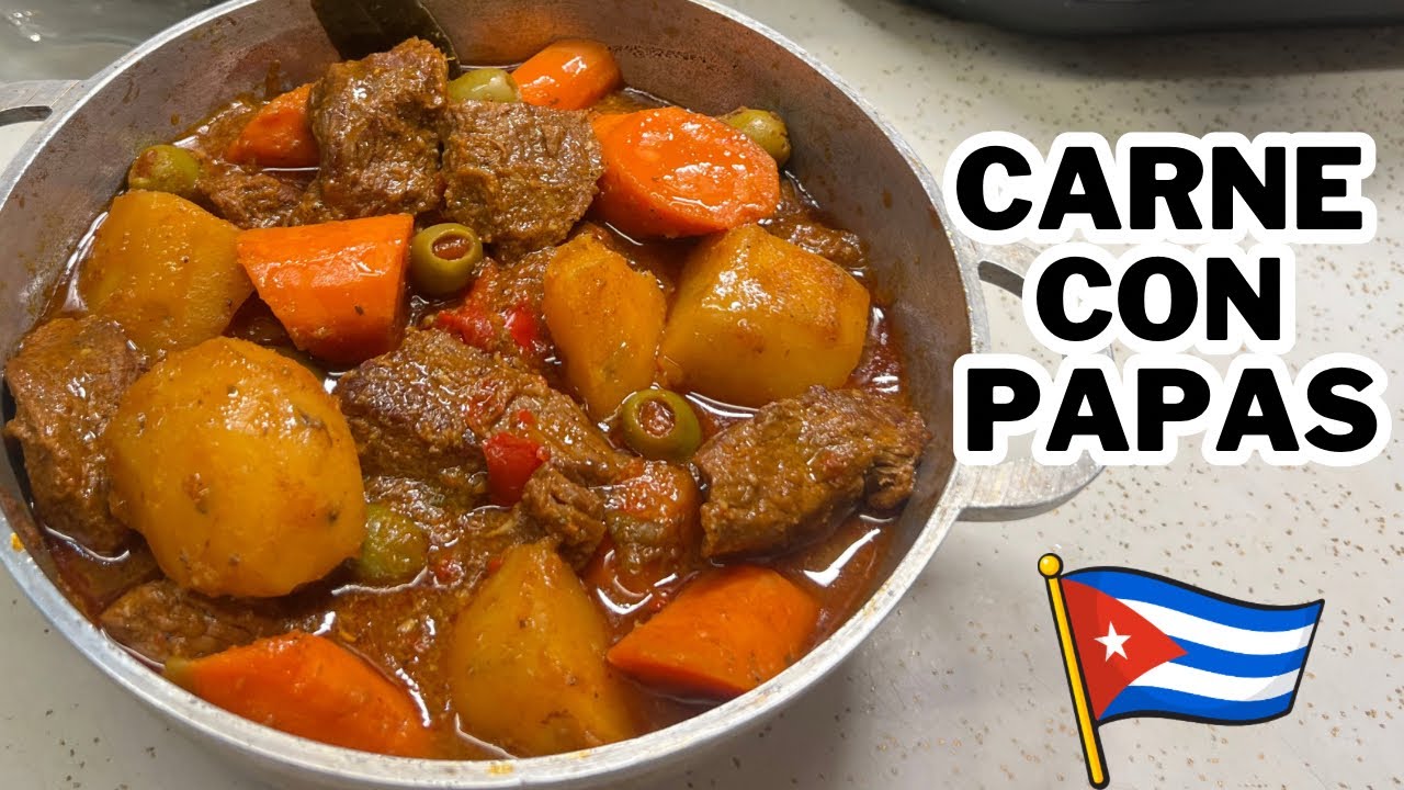 Кубинское рагу из говядины и картофеля