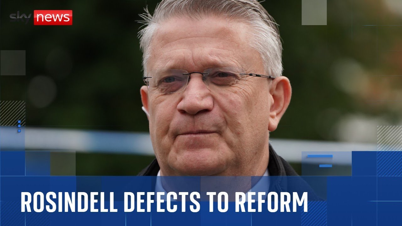 Conservative MP Andrew Rosindell defects to Reform UK