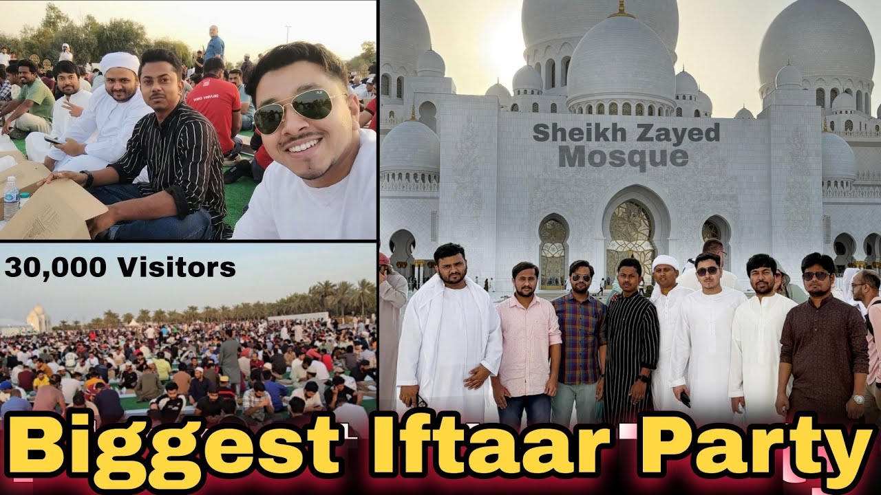 Sheikh Zayed Grand Mosque ! Abu Dhabi ! iftar party at sheikh Zayed Grand